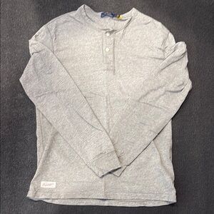 Polo by Ralph Lauren Heather Gray Long Sleeve Henley